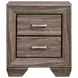 Kauffman Washed Taupe Nightstand