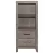 Woodrow Gray Twin Storage Wall Bed with Nightstand