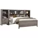 Woodrow Gray Queen Storage Wall Bed with Nightstand