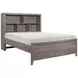 Woodrow Gray Full Storage Wall Bed with Nightstand and Toybox