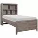 Woodrow Gray Twin Storage Wall Bed with Nightstand and Toybox