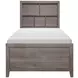 Woodrow Gray Twin Storage Wall Bed with Nightstand and Toybox