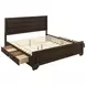 Fenbrook Dark Cocoa King Storage Panel Bed