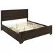 Kauffman Dark Cocoa California King Storage Panel Bed