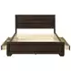 Kauffman Dark Cocoa California King Storage Panel Bed