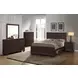 Kauffman Dark Cocoa California King Storage Panel Bed