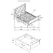 Fenbrook Dark Cocoa Queen Storage Panel Bed
