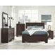 Fenbrook Dark Cocoa King Panel Bed