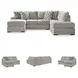 Calnita Sisal 2 Piece Sectional with RAF Chaise
