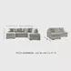 Calnita Sisal 2 Piece Sectional with RAF Chaise