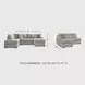 Calnita Sisal 2 Piece Sectional with LAF Chaise