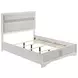 Miranda White Full Upholstered Panel Bed