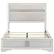 Miranda White Full Upholstered Panel Bed