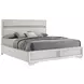 Miranda White California King Upholstered Panel Bed