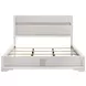 Miranda White California King Upholstered Panel Bed
