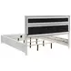 Miranda White California King Upholstered Panel Bed