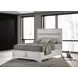 Miranda White Queen Upholstered Panel Bed