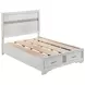 Miranda White Full Platform Storage Bed