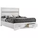 Miranda White Full Platform Storage Bed