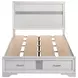 Miranda White Full Platform Storage Bed