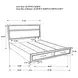 Miranda White Full Platform Storage Bed
