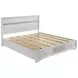 Miranda White California King Storage Panel Bed