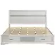 Miranda White California King Storage Panel Bed