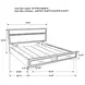 Miranda White California King Storage Panel Bed