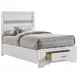 Miranda White Twin Platform Storage Bed