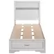 Miranda White Twin Platform Storage Bed