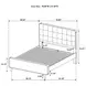 Robyn Dark Walnut King Panel Bed