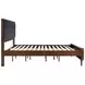 Robyn Dark Walnut and Gray California King Upholstered Platform Bed