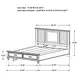 Franco Antique White King Panel Storage Bed