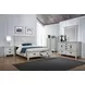 Franco Antique White King Panel Storage Bed