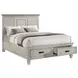 Franco Antique White Queen Panel Storage Bed