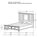 Franco Antique White Queen Panel Storage Bed