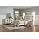 Franco Antique White Queen Panel Bed