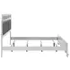 Barzini White King Panel Bed