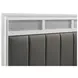 Barzini White King Panel Bed