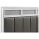 Barzini Gray California King Upholstered Panel Bed