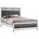 Barzini White Queen Panel Bed