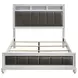 Barzini White Queen Panel Bed