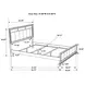 Barzini White Queen Panel Bed