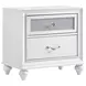Barzini White Nightstand