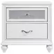 Barzini White Nightstand
