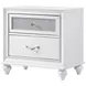 Barzini White Nightstand