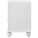 Barzini White Nightstand