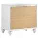 Barzini White Nightstand