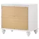 Barzini White Nightstand