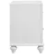 Barzini White Nightstand